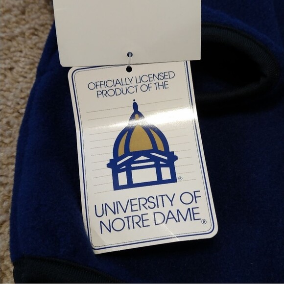 NWT Vintage Notre Dame Polar Fleece Pullover - Picture 7 of 8